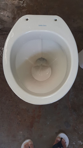 LINDO Conjunto de banheiro  na cor BEGE, LAVATÓRIO+VASO+COLUNA - Foto 4