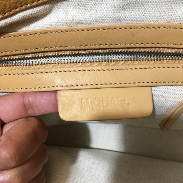 michael kors brown and yellow bolsa