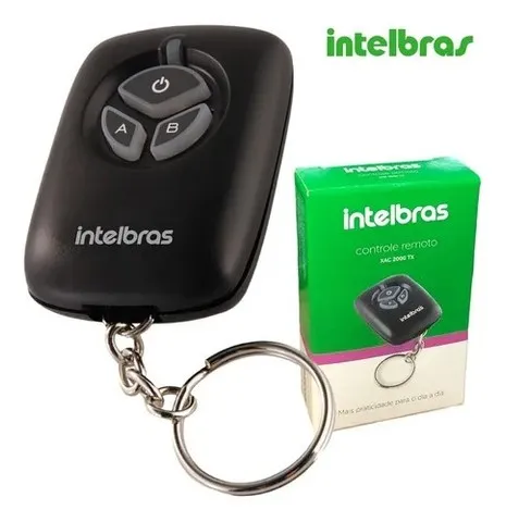 Controle Remoto Xac 2000 Tx Intelbras 433mhz Preto Universal