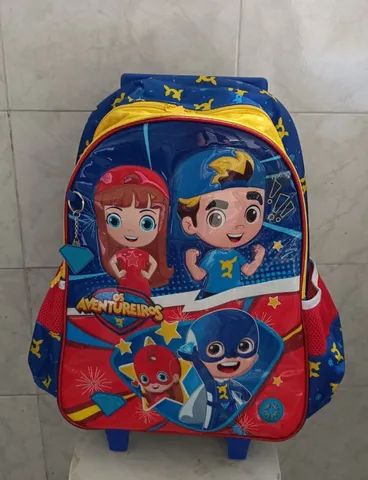 Mochila Infantil Escolar Luccas Neto Rodinha Aventureiros