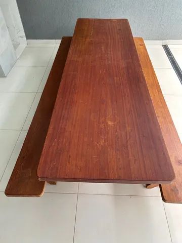 Mesa Madeira Maciça 3,00 mts Comp - Foto 2
