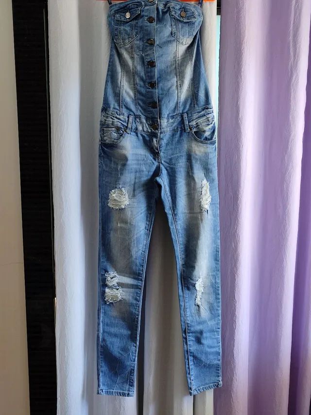 Macacão jeans Tam 38  - Foto 4