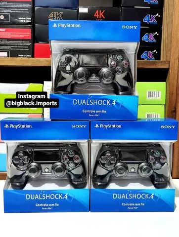 Controle Sem Fio Dualshock Playstation 4 Sony - Preto