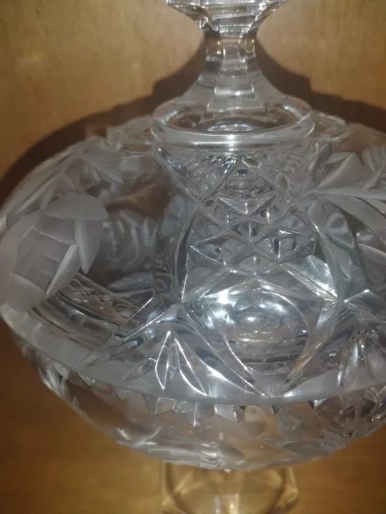 LINDA COMPOTEIRA ANTIGA DE CRISTAL  - Foto 3