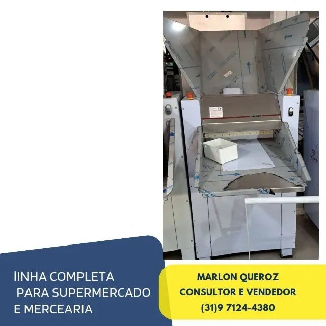 Cilindro de massas 50CM Braesi 2 Motores 220v Monofasico