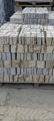 Piso Pedra Granito Madeira Amarelo - Foto 2