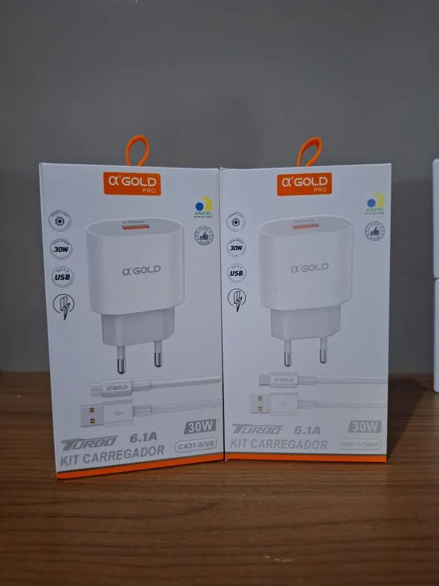 Carregador para celular tipo c' micro-usb e para iPhone a partir de 35,00