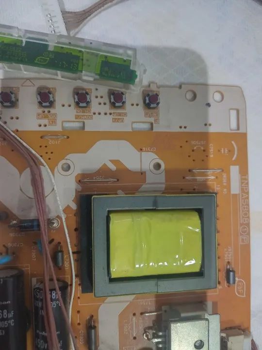 Placa fonte e teclado seletor tv l32b6b l32xxxx - Foto 3
