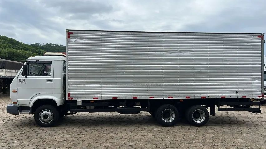 vw/volkswagen 8.150 3/4 truck, ano 2005, com bau, branco - Foto 4