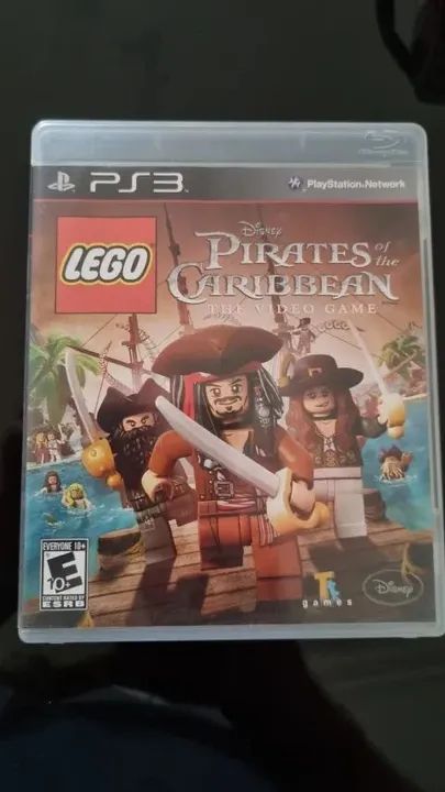 Jogo Lego Piratas do Caribe PS3 Mídia Física Original Impecável Usado
