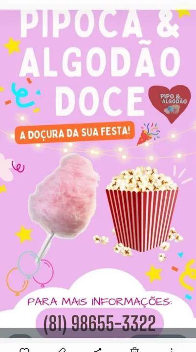 Aluguel: pipoca e algodão doce da Tia Jana  - Foto 3