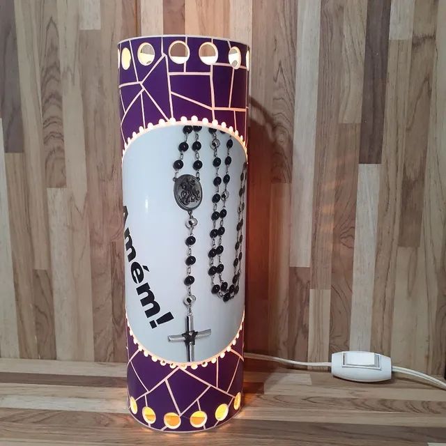 Luminária Religiosa PVC com lâmpada - Foto 6