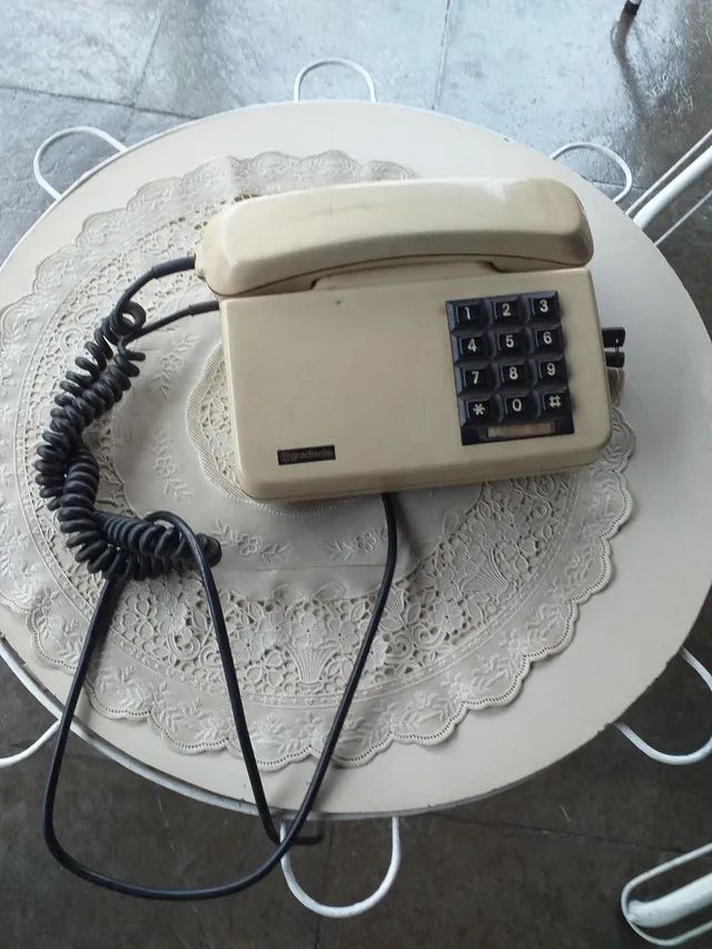 01 telefone antigo gradiente com chave - Foto 4