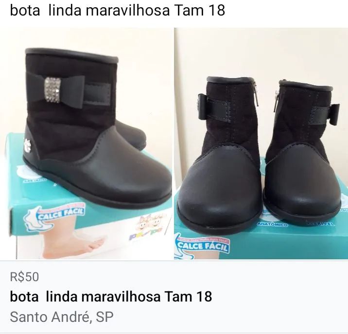 Bota Bebê Tam 18 - Linda e Maravilhosa