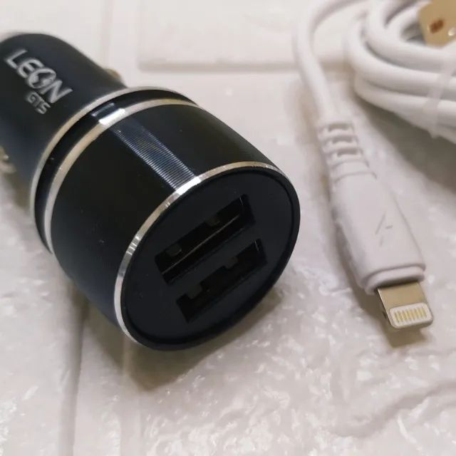 Carregador Veicular 6.1a Leon C06-i8 Iphone 2usb - Foto 3