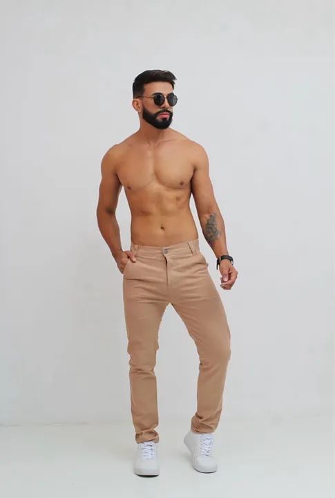 Calça em Brim com elastano - Foto 2