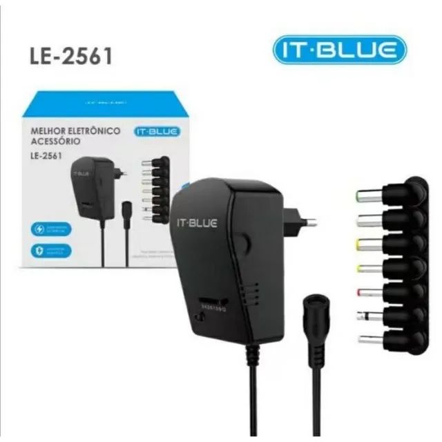 Fonte Universal Regulável 3V a 12V 3A 30W com 7 Pinos Bivolt