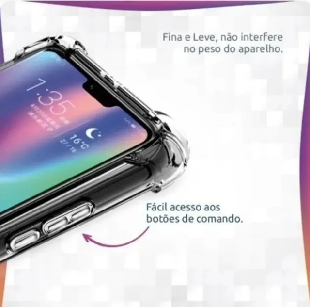 Capinha Anti Impacto Transparente Compatível iPhone 7 8 - Foto 4