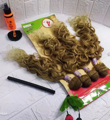 Cabelo Organico Anelado 55cm 230g 4pçs  Hair World - Cor (#27-24) - Foto 3