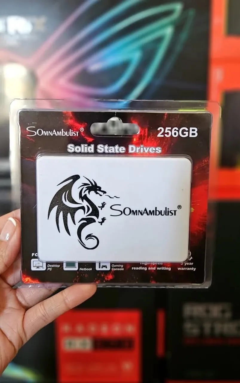 SSD 256GB SOMNAMBULIST SATA III NOVO