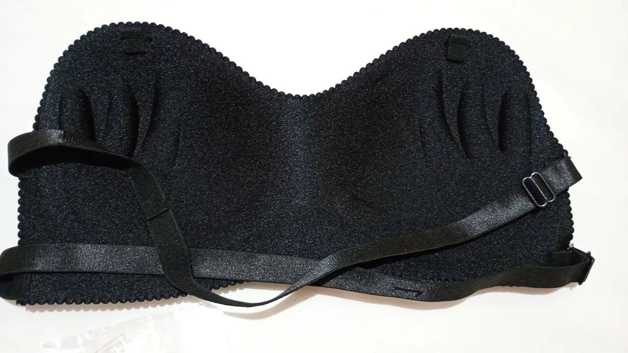 Sutiã Tomara que Caia Preto - com enchimento mãozinha  - Foto 2