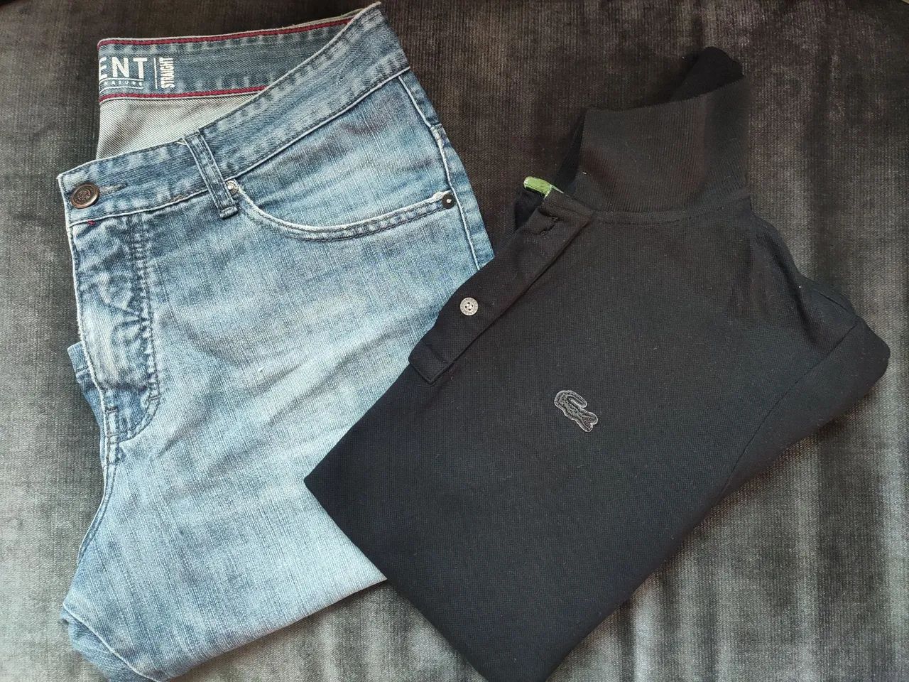 Kit bermuda Jeans Element e Polo Lacoste 