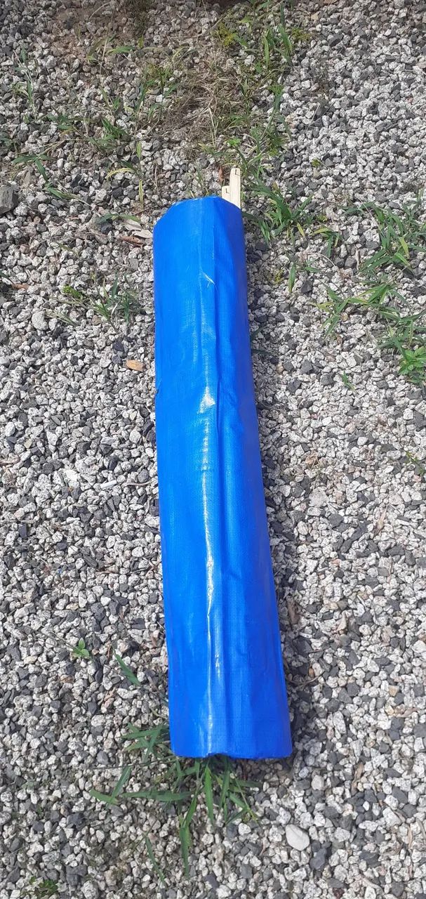 Mesa Dobrável de Madeira com Tampo Azul - Foto 5