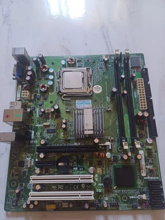Kit Placa mãe DDR2,com processador,LGA 775