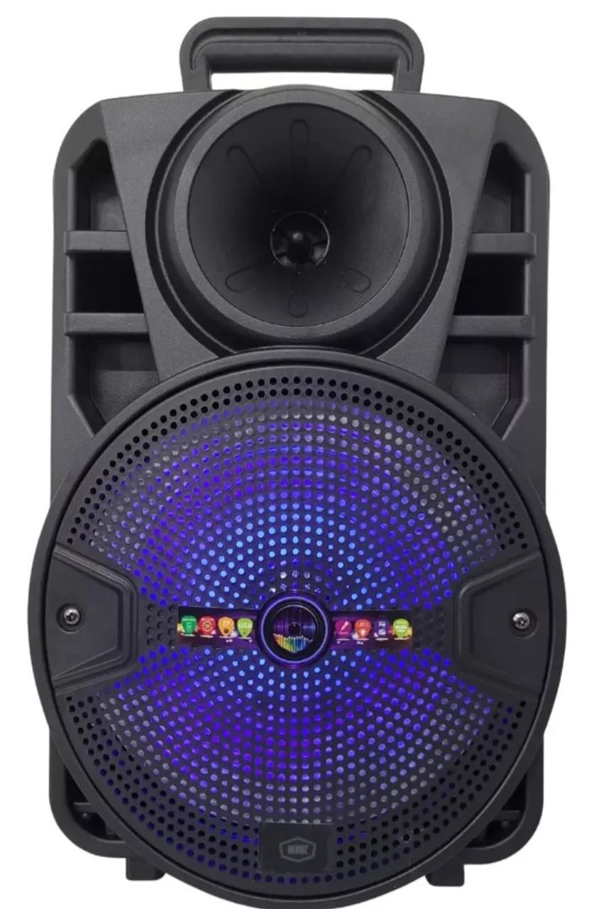 Super Caixa de som potente amplificada 2000w com microfone Bluetooth Rádio Pendrive  - Foto 4