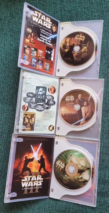 03 DVDs  - Star Wars -TRILOGIA - Foto 3