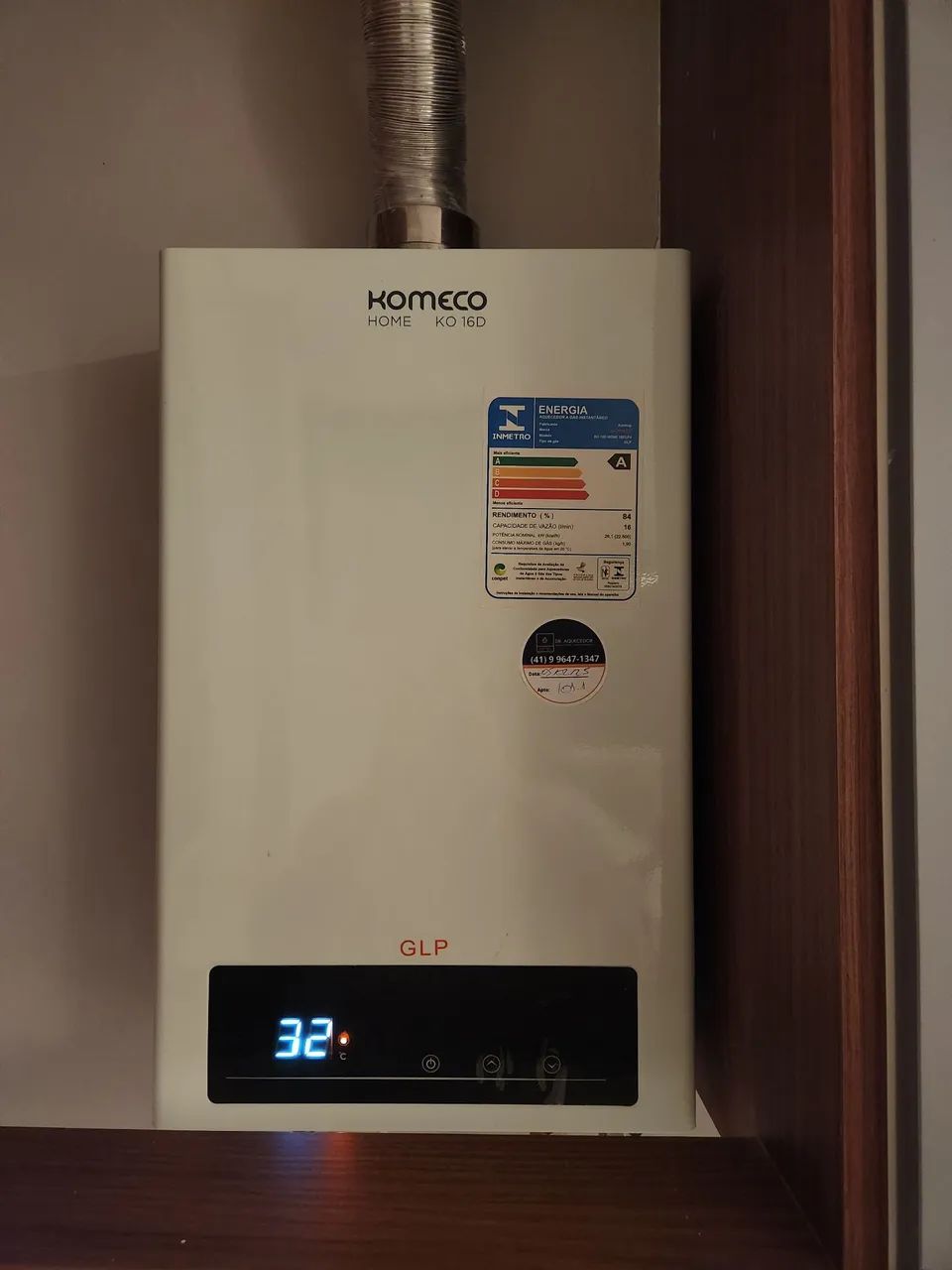 Aquecedor a Gás Komeco KO 16D - GLP
