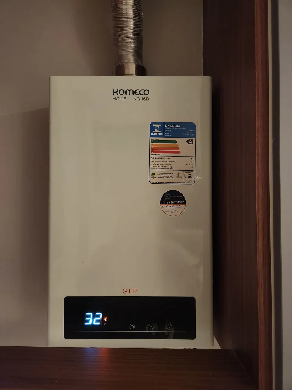 Aquecedor a Gás Komeco KO 16D - GLP