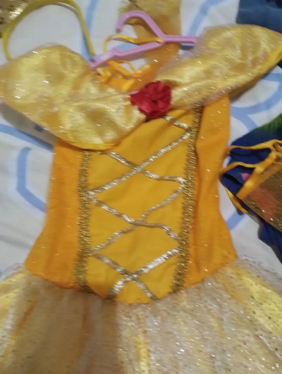 Vestido de Princesa Bela - Infantil