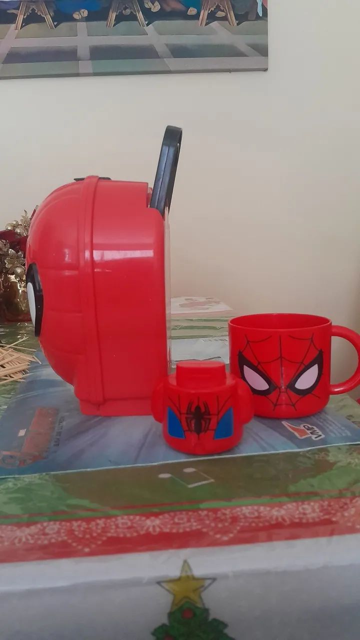 Lancheira e Copo do Homem Aranha  - Foto 4