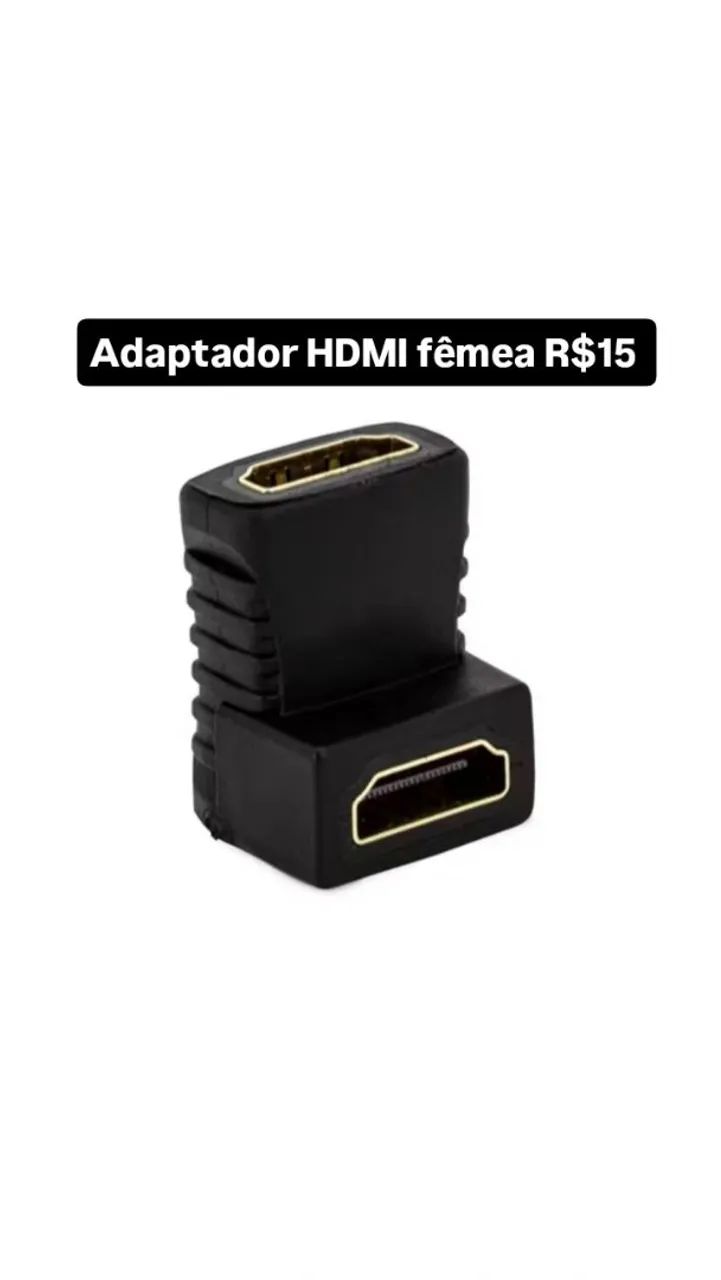 Adaptação HDMI fêmea 