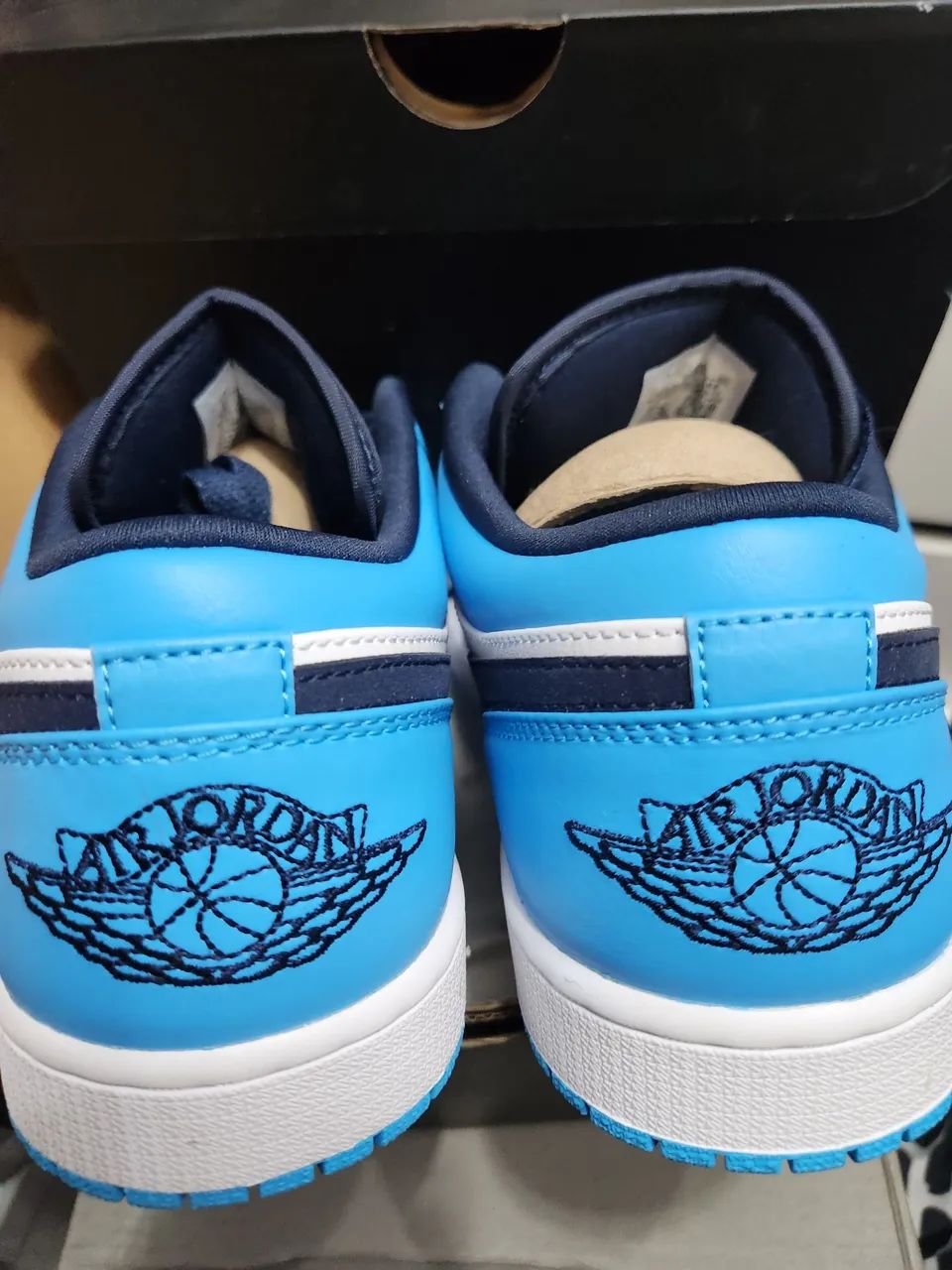 Tênis Nike Air Jordan 1 Low - Azul Celeste - Foto 3