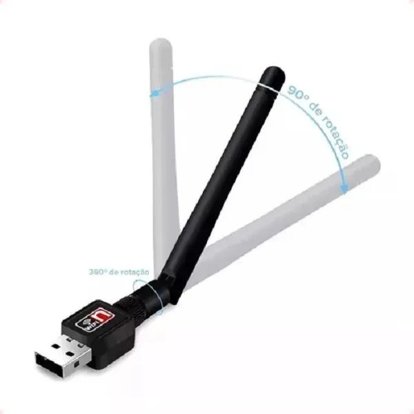 Adaptador Usb Wi-Fi 802.11 com Antena - Loja Coimbra Computadores - Foto 5