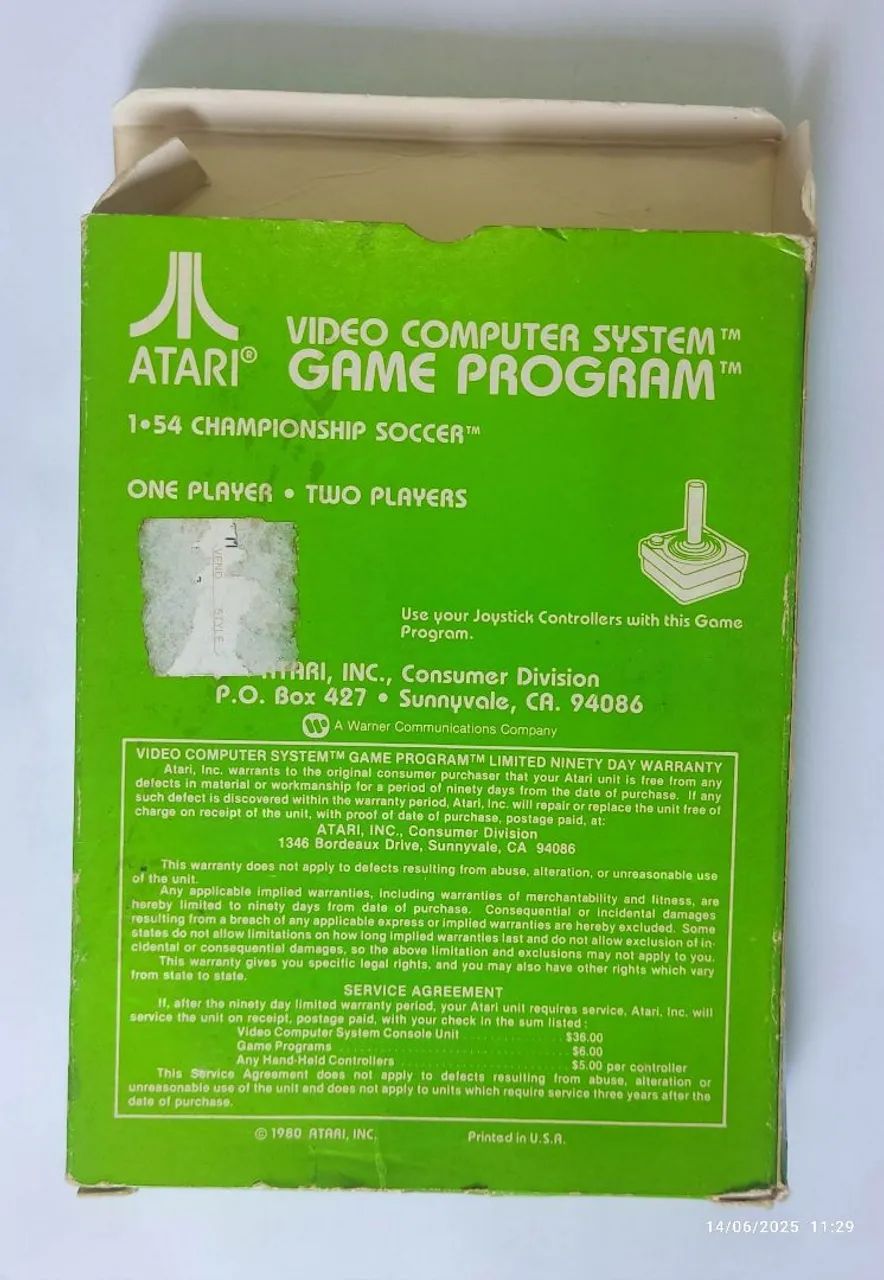 Championship Soccer - Atari - Special Edition - Foto 2