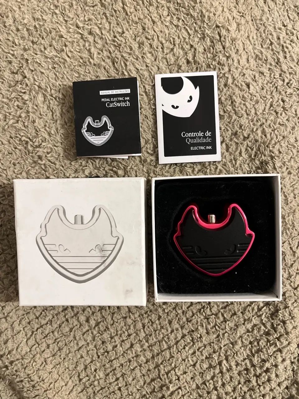 Pedal Catswitch Alumínio Rosa - Electric Ink