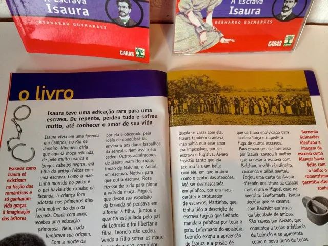C602 - Kit do Livro A Escrava Isaura com Resumo e audição literatura brasileira  - Foto 4