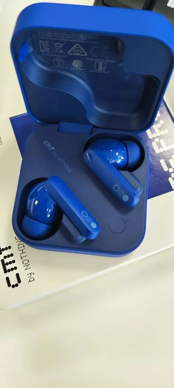 Fone de ouvido Bluetooth 5.3 By Nothing Buds Pro 2 azul - Foto 5