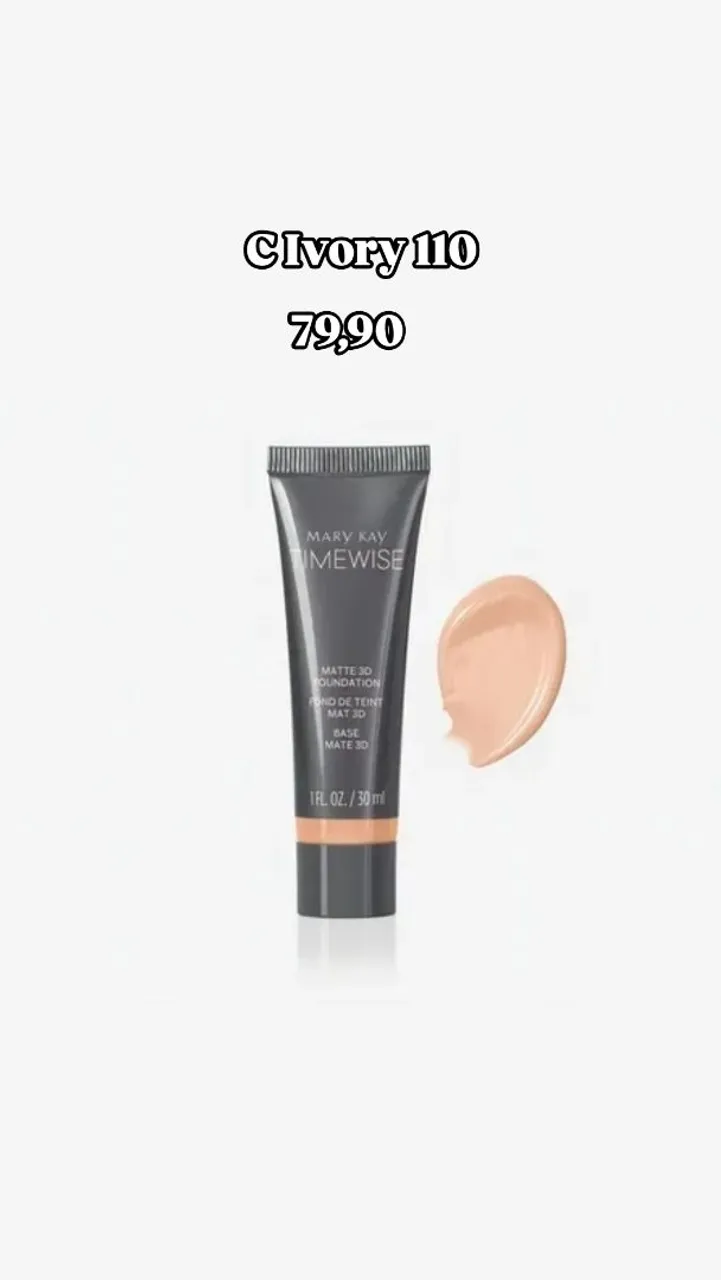Base Matte 3D Timewise Mary Kay - Ivory 110