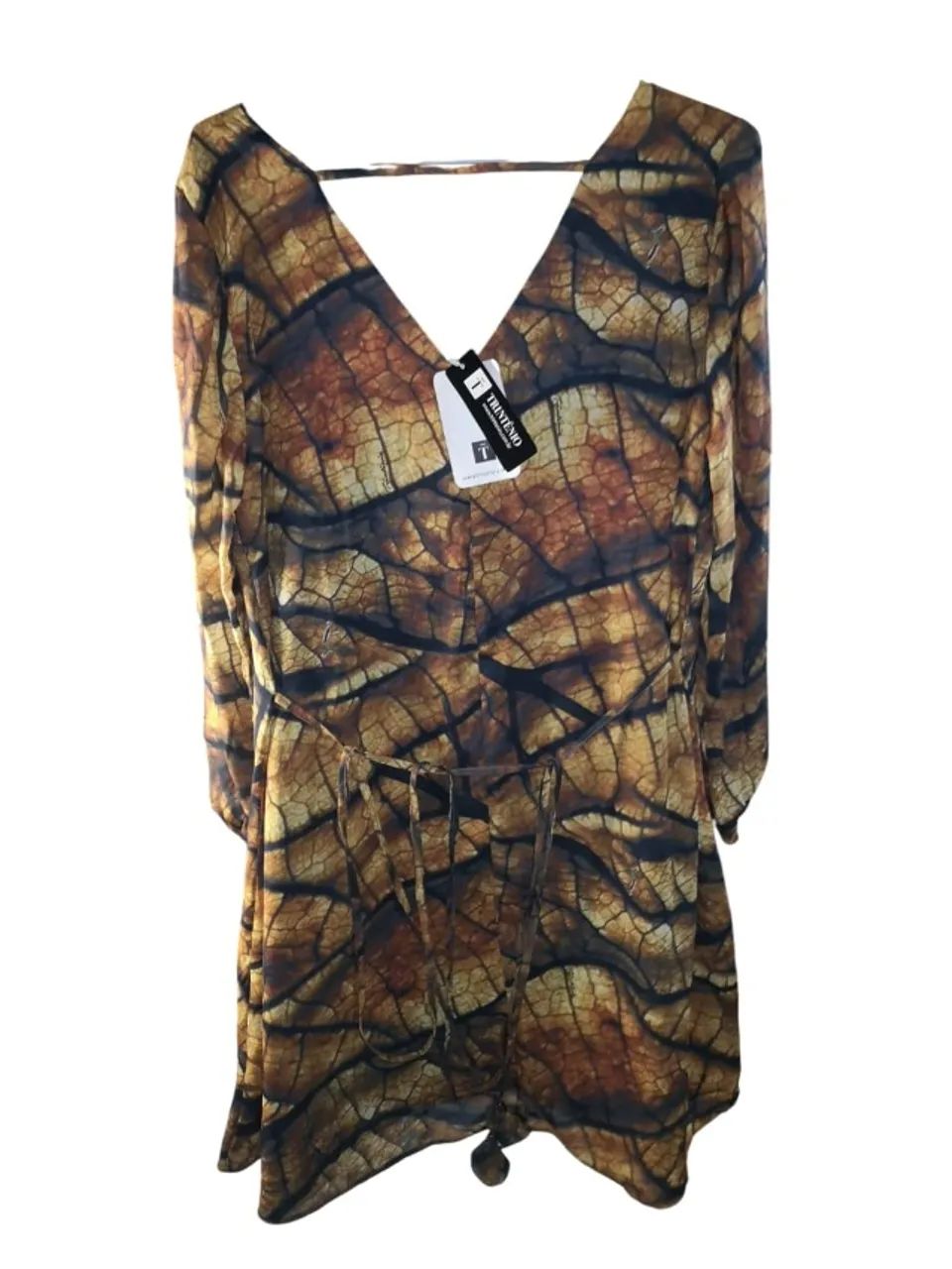 Vestido manga comprida