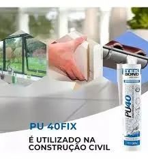 Adesivo PU40 Fix cinza 387g 280ml Tekbond