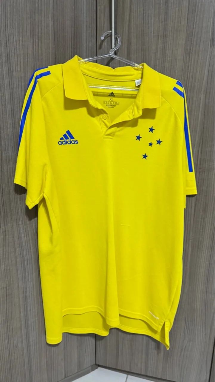 Camisa Polo Adidas Cruzeiro  - Amarela - XL