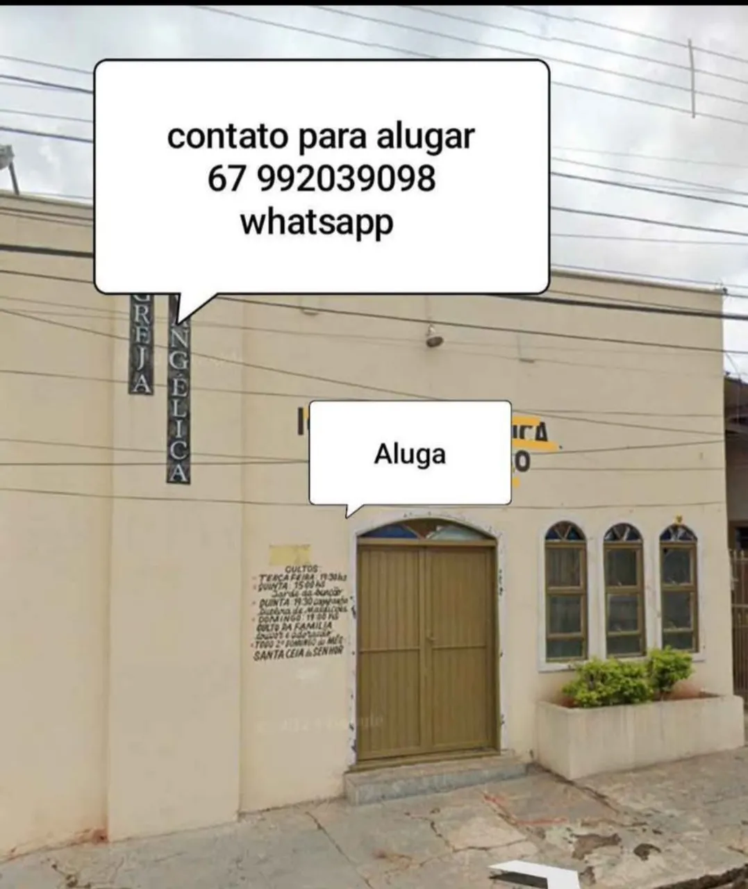 ALUGO SALÃO PARA IGREJA.