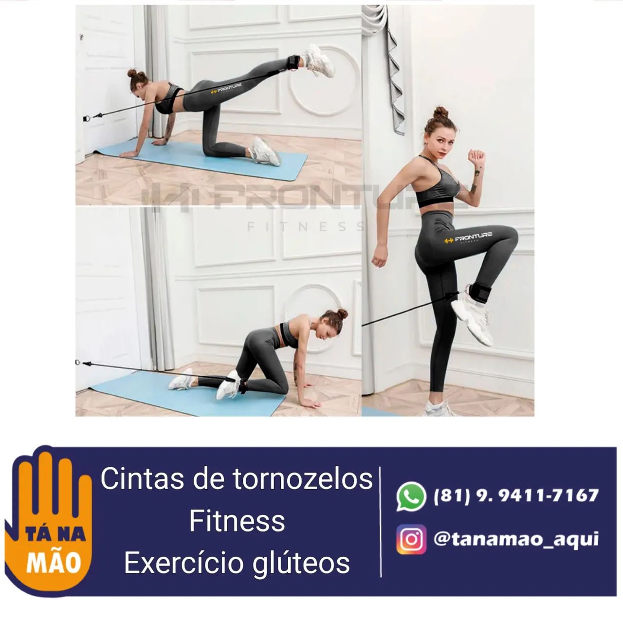 Cintas de tornozelo para exercícios fitness - Foto 2