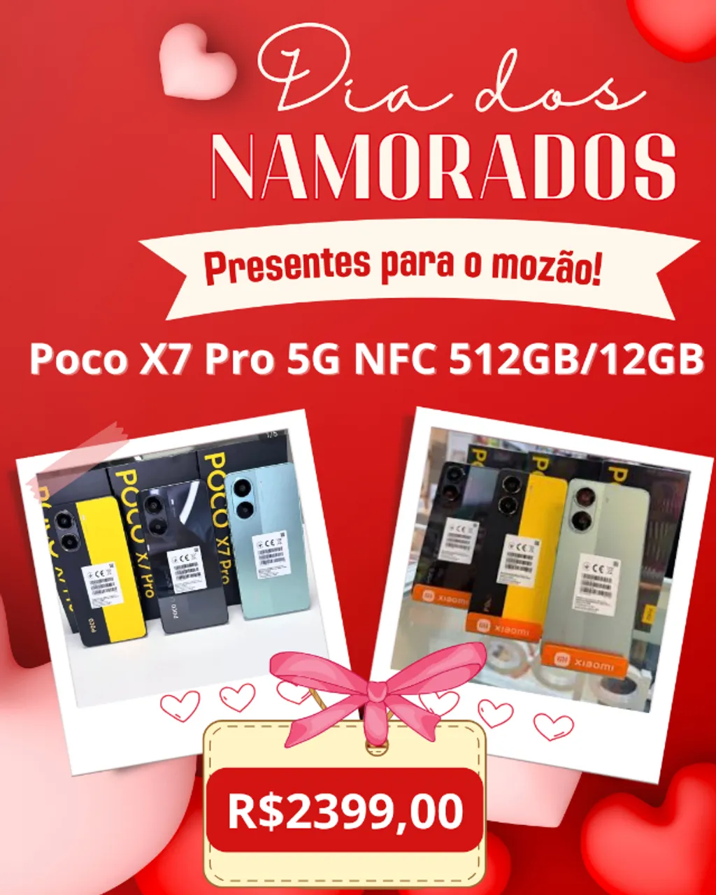 Poco X7 PRO 5G (NOVO) Versao Global 512GB/12GB Oferta Semana Namorados + Entrega Gratis
