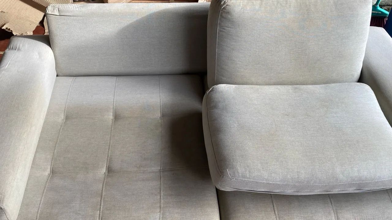 Sofá de Linho cinza claro! 65568086333186120