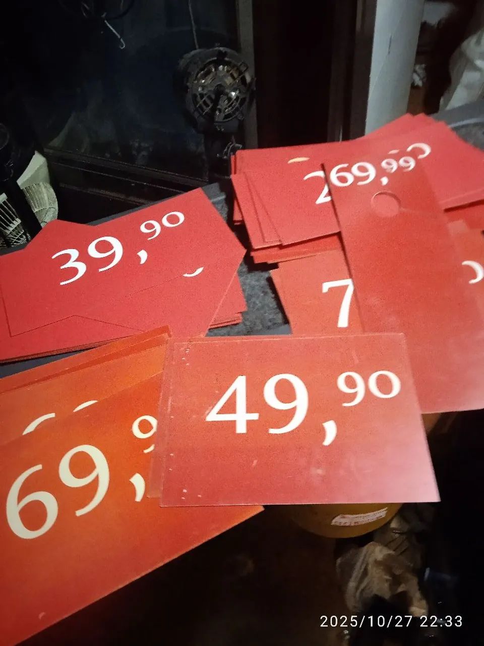 Placas de preços diversos para loja de roupas ,etc - Foto 5
